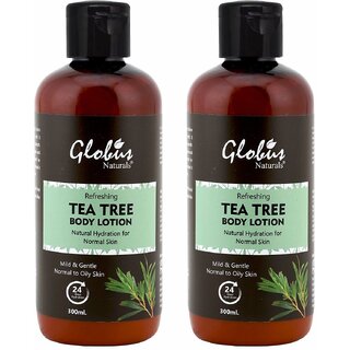                       Globus Naturals Refreshing Tea Tree Body Lotion For Natural Hydration                                              