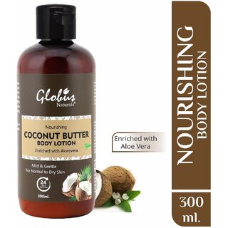                       Globus Naturals Nourishing Coconut Butter Body Lotion Enriched With Aloe Vera                                              