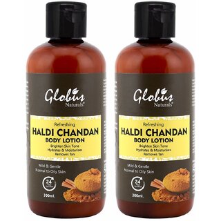 Globus Naturals Refreshing Haldi Chandan Body Lotion Enriched With Neem,Tulsi Globus Naturals Refreshing Haldi Chandan Body Lotion Enriched With Neem,Tulsi