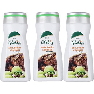                       Globus Naturals Amla Reetha and Shikakai Hair Shampoo                                              