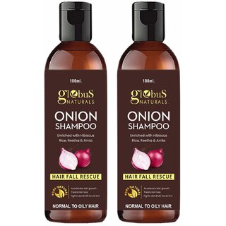                       Globus Naturals Onion Shampoo for Hair Growth & Hair Fall Control                                              