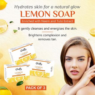                       Globus Naturals Refreshing Lemon Vitamin C Soap For Lightening Brightening                                              