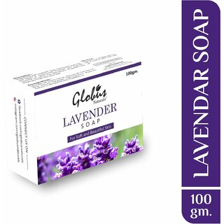                       Globus Naturals Lavender Soap For Skin Lightening & Brightening Soap For All Skin Type                                              
