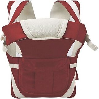 Aurapuro Arnmaroon Baby Carrier  (Maroon, Front Carry Facing In)