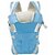 Aurapuro Adjustable 4-In-1 Baby Carrier Front Carry Bag Baby Carrier  (Skyblue, Front Carry Facing In)