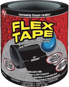 Jrs Traders Rubberized Water Leakage Seal Tape Silicon Sealant Tape Waterproof Flex Tape For Seal Leakage Super Strong Adhesive Tape For Water Tank Sink Sealant For Gaps 152 Cm Floor Marking Tape (Black Pack Of 1)