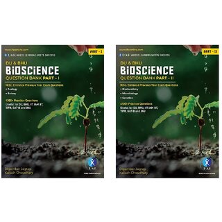                       DU  BHU, IIT JAM BT Bioscience PYQ Books (Part- I  II)  8400+ MSc Entrance Books of Previous year Question Papers                                              