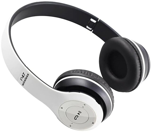 P47 wireless headphones online mic