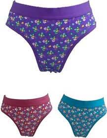 Supermood Pack Of 3 Women Bikini Multicolor Panty