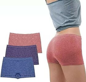 Supermood Pack Of 3 Women Boy Short Multicolor Panty