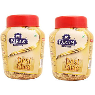 Param Premium Desi Ghee Made from 100% Fresh Milk and Rich in Aromatic Ghee 200 ml  (Pack of 2)