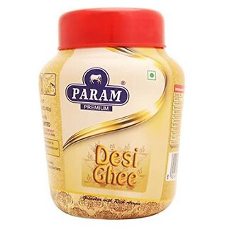                       PARAM Premium Desi Ghee Made from 100 Fresh Milk and Rich in aromatic Ghee 200 ml                                              