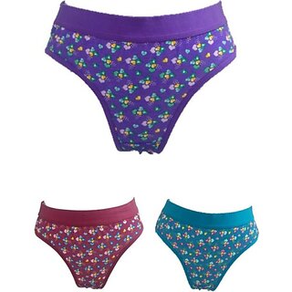 Supermood Pack Of 3 Women Bikini Multicolor Panty