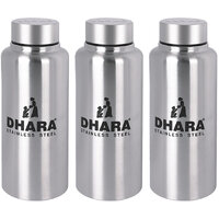 THUNDER 600 ml Flask (Pack of 3, Silver)