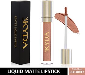 KYDA Non-transfer Beauty matte liquid waterproof long lasting lipstick (8ml, Athlea, brown)