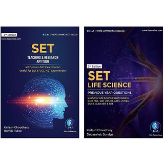                       SET Life Science Previous Year Questions with Solution ( Combo of 2 Books)                                              