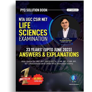                       CSIR NET Life Science Previous Year Questions Papers with Answers  Solutions                                              