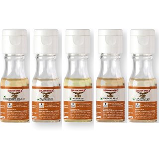 Golden Eagle Combo of Essence Condensed Milk, Almond, Kesar, Rasmalai ,Coconut Flavors Liquid Food Essence (100ml)