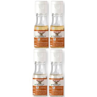 Golden Eagle Combo of Essence 2 x Strawberry, 2 x Pineapple Flavors, Liquid Food Essence Liquid Food Essence (80ml)