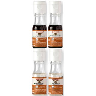 Golden Eagle Combo of Essence 2 x Butterscotch, 2 x Pineapple Flavors, Liquid Food Essence  (80ml)