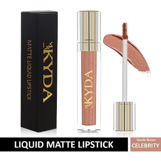                       KYDA Non-transfer Beauty matte liquid waterproof long lasting lipstick (8ml, Athlea, brown)                                              