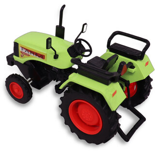 Aseenaa Toy Plastic Farm Tractor Miniature Pull Back Action Toy For Kids  Pack Of 1 ( Green )