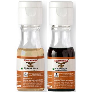 Golden Eagle Rasmalai And Biryani Essence Flavors Food Essence 20ml Each(40 ml) Golden Eagle Rasmalai And Biryani Essence Flavors Food Essence 20ml Each(40 ml)