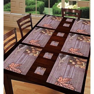Revexo Rectangular Pack Of 6 Table Placemat (Green, Pvc) Revexo Rectangular Pack Of 6 Table Placemat (Green, Pvc)