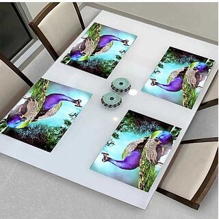 M/S Revaxo Rectangular Pack Of 4 Table Placemat (Multicolor, Pvc) M/S Revaxo Rectangular Pack Of 4 Table Placemat (Multicolor, Pvc)