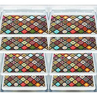                      M/S Revaxo Rectangular Pack Of 8 Table Placemat (Multicolor, Pvc)                                              