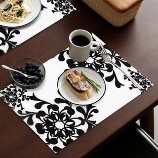 Revexo Rectangular Pack Of 6 Table Placemat (Multicolor, Pvc) Revexo Rectangular Pack Of 6 Table Placemat (Multicolor, Pvc)