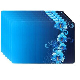 Revexo Rectangular Pack Of 6 Table Placemat (Multicolor, Pvc) Revexo Rectangular Pack Of 6 Table Placemat (Multicolor, Pvc)