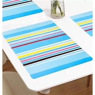                       M/S Revaxo Rectangular Pack Of 6 Table Placemat (Multicolor, Pvc)                                              