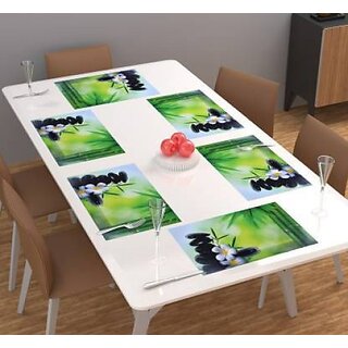 Revexo Rectangular Pack Of 6 Table Placemat (Multicolor, Pvc) Revexo Rectangular Pack Of 6 Table Placemat (Multicolor, Pvc)
