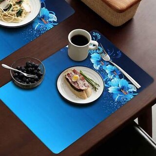 Revexo Rectangular Pack Of 6 Table Placemat (Multicolor, Pvc) Revexo Rectangular Pack Of 6 Table Placemat (Multicolor, Pvc)