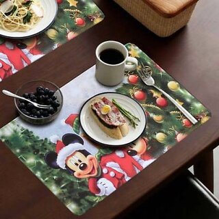                       M/S Revaxo Rectangular Pack Of 6 Table Placemat (Multicolor, Pvc)                                              
