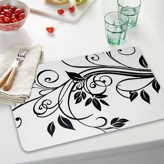                       M/S Revaxo Rectangular Pack Of 6 Table Placemat (Multicolor, Pvc)                                              