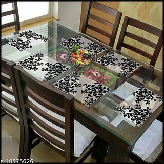 M/S Revaxo Rectangular Pack Of 6 Table Placemat (Maroon, Pvc) M/S Revaxo Rectangular Pack Of 6 Table Placemat (Maroon, Pvc)