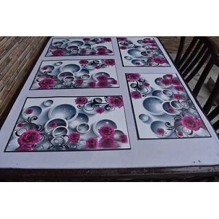 Revexo Rectangular Pack Of 6 Table Placemat (Multicolor, Pvc) Revexo Rectangular Pack Of 6 Table Placemat (Multicolor, Pvc)