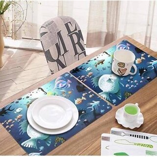                       M/S Revaxo Rectangular Pack Of 6 Table Placemat (Multicolor, Pvc)                                              