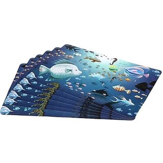                       M/S Revaxo Rectangular Pack Of 6 Table Placemat (Multicolor, Pvc)                                              
