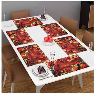 M/S Revaxo Rectangular Pack Of 6 Table Placemat (Multicolor, Pvc) M/S Revaxo Rectangular Pack Of 6 Table Placemat (Multicolor, Pvc)