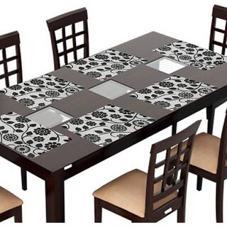 Revexo Rectangular Pack Of 6 Table Placemat (Multicolor, Pvc) Revexo Rectangular Pack Of 6 Table Placemat (Multicolor, Pvc)