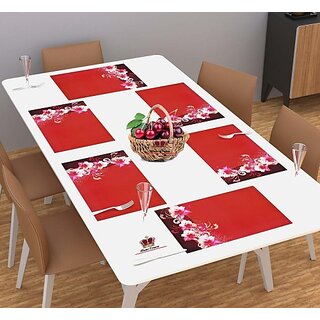 M/S Revaxo Rectangular Pack Of 6 Table Placemat (Multicolor, Pvc) M/S Revaxo Rectangular Pack Of 6 Table Placemat (Multicolor, Pvc)