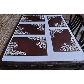                       M/S Revaxo Rectangular Pack Of 6 Table Placemat (Multicolor, Pvc)                                              