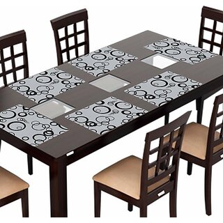 Revexo Rectangular Pack Of 6 Table Placemat (Multicolor, Pvc) Revexo Rectangular Pack Of 6 Table Placemat (Multicolor, Pvc)