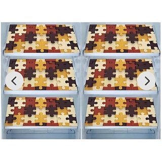 M/Srevaxo Rectangular Pack Of 6 Table Placemat (Multicolor, Pvc)