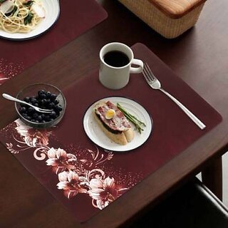 Revexo Rectangular Pack Of 6 Table Placemat (Multicolor, Pvc) Revexo Rectangular Pack Of 6 Table Placemat (Multicolor, Pvc)