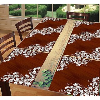 Revexo Rectangular Pack Of 6 Table Placemat (Multicolor, Pvc) Revexo Rectangular Pack Of 6 Table Placemat (Multicolor, Pvc)
