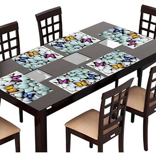                       M/S Revaxo Rectangular Pack Of 6 Table Placemat (Multicolor, Pvc)                                              